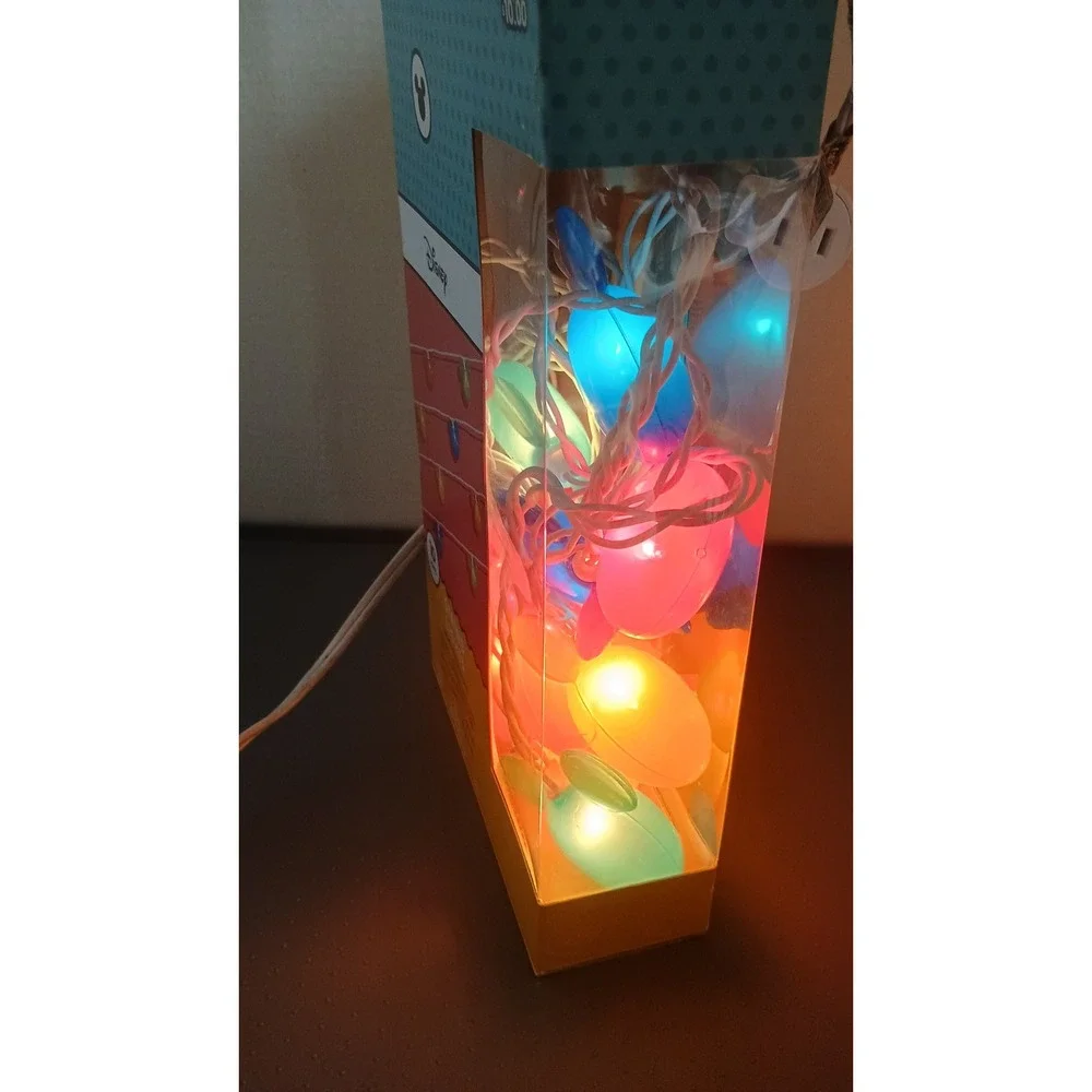 Disney String Lights Unisex OS Multicolor New Mickey Mouse Icon 10 Count Indoor